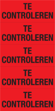 Sticker Te controleren rood