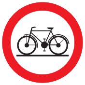 Sticker met pictogram Verboden