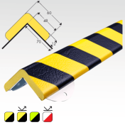Stootband Hoekbescherming Type H+ met RVS muurbevestiging