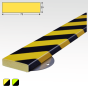 Stootrand oppervlaktebescherming Type S met RVS muurbevestiging