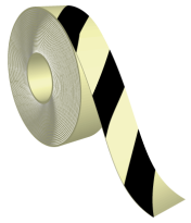 Tape Fotoluminescerend / zwart gestreept