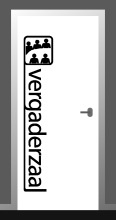 Deursticker Vergaderruimte