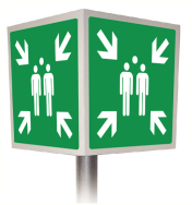 Verzamelplaats (3D bord aluminium plat)