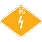 Brandstof Label Elektrisch + Diesel ISO 17840-4