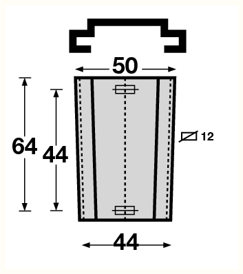 Steun in gegalvaniseerd staal