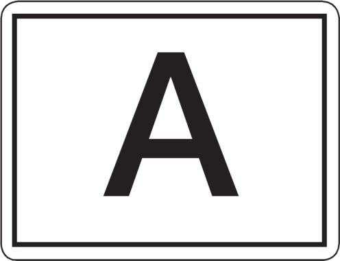 Bord Afvaltransport reflecterend wit