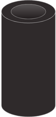 Afstandshouder zwart