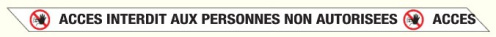 Afzetlint Acces interdit aux personnes
