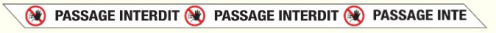 Afzetlint passage interdit
