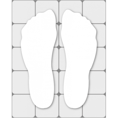 Voeten antislip aquasafe model b wit