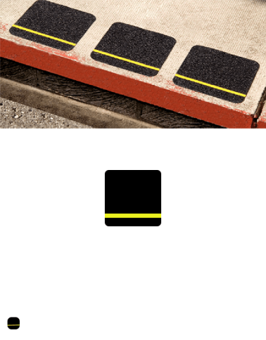 Antislip sticker met reflecterende streep