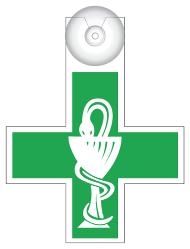 Apotheker op bezoek (bordje)