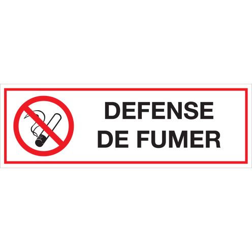 Autocollant Defense de Fumer