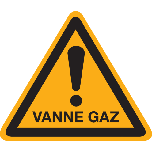 Autocollant Vanne Gaz
