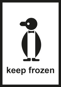 Behandelingsetiket Keep Frozen