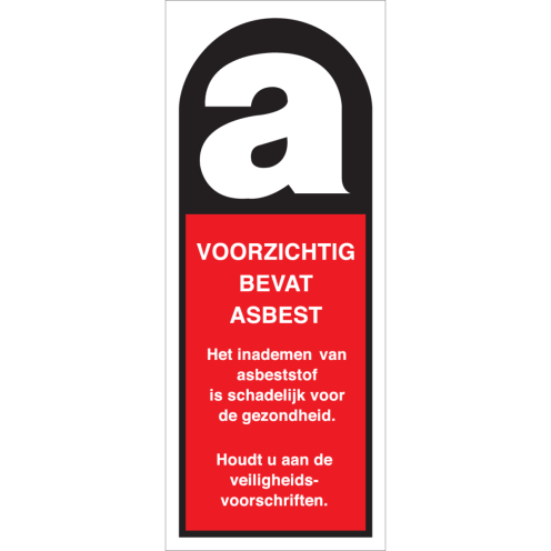 Bord Asbest Markering 