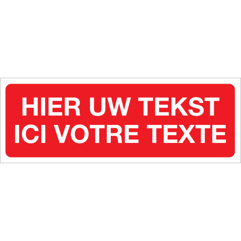 Eigen tekst (bordje)