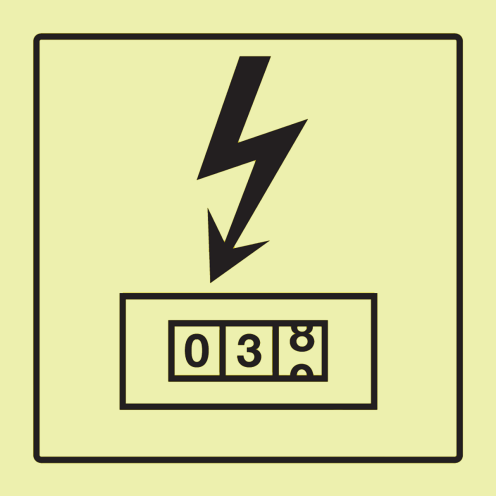 Fotoluminescerend bord Elektrameter