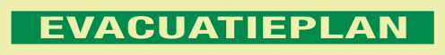 Evacuatieplan (fotoluminescerend)