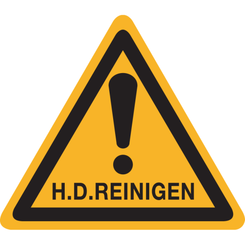 Bord met pictogram HD Reinigen