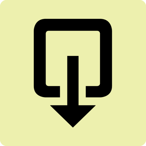 Fotoluminescerend bord met pictogram uitgang wit