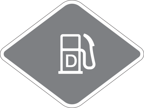 Brandstof Label Diesel ISO 17840-4