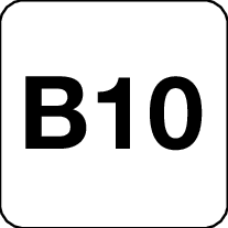 Brandstofsticker B10