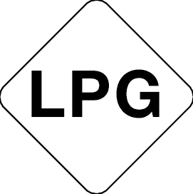 Brandstofsticker LPG