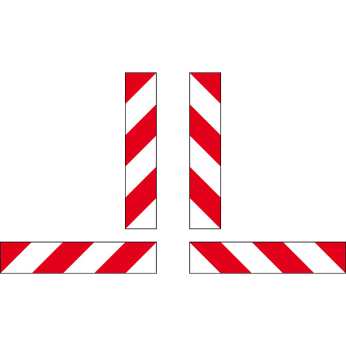 Containermarkeringen set van 8 stuks reflecterend