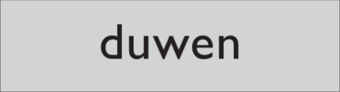 Zelfklevend deurbordje Duwen