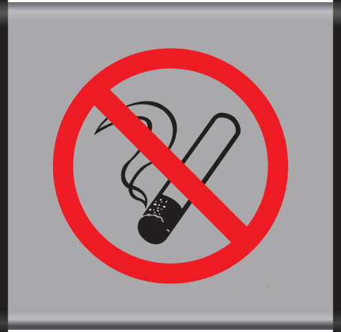 Aluminium geprofileerd bord met pictogram Roken verboden