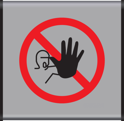 Aluminium geprofileerd bord met pictogram Verboden toegang voor onbevoegden