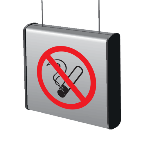 Aluminium geprofileerd hangend bord Roken verboden