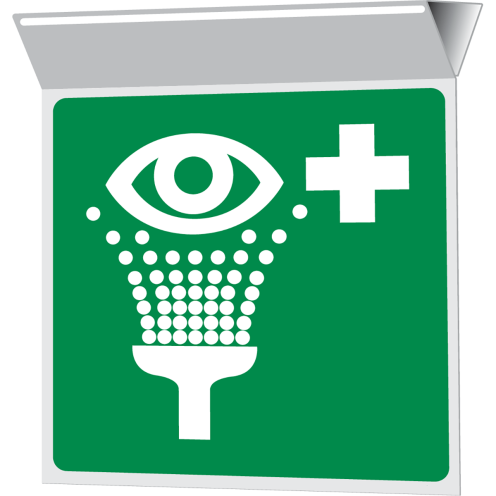 Bord haaks plafond oogdouche