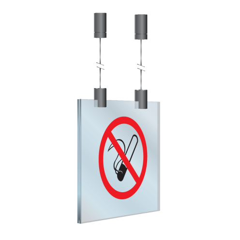 Plexiglas hangend bord Roken verboden