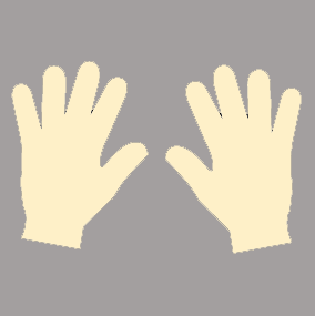 Handafdrukken (Sticker fotoluminescerend)