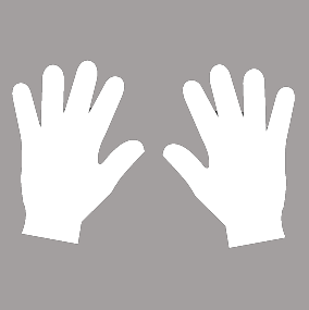 Handafdrukken Sticker