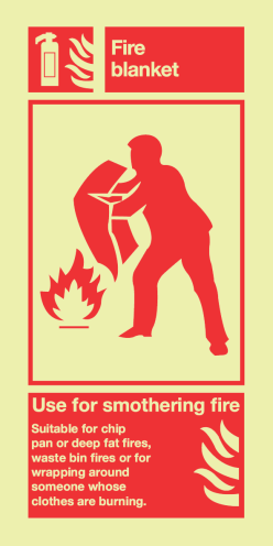 IMO Sign Fire Blanket