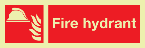 IMO Sign and text Fire Hydrant