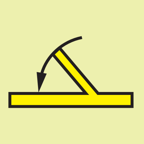 IMO Sign "B" class fire door self-closing