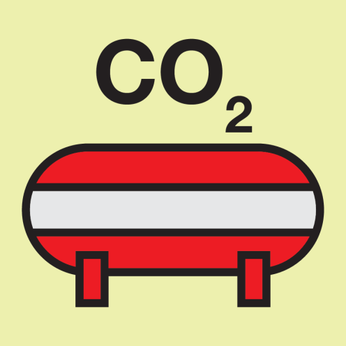 IMO Sign Fixed Co2 Extinguishing Installation