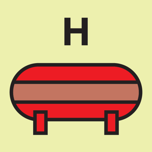 IMO Sign Fixed Halon Extinguishing Installation