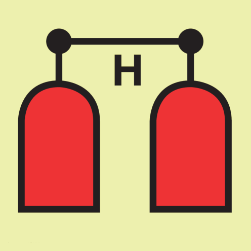 IMO Sign Halon Release Station