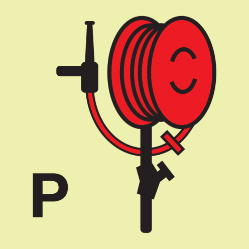 IMO Sign Powder Hose and Hand Gun