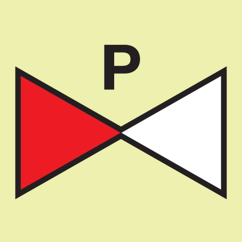 IMO Sign powder section valve