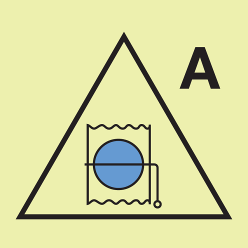 IMO Sign Remote control for accomodation fire dampers