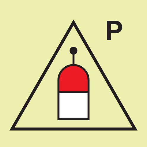 IMO Sign Remote release station Powder