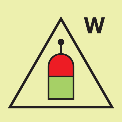 IMO Sign Remote release station water