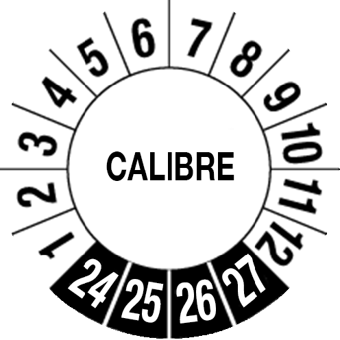 Keuringssticker "Calibre"