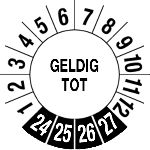 Keuringssticker Geldig tot